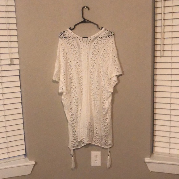 White Beach Bikini Bathing Suit Cover up - Picture 4 of 5